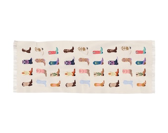 Cowgirl Boots Western Aesthetic Light Scarf