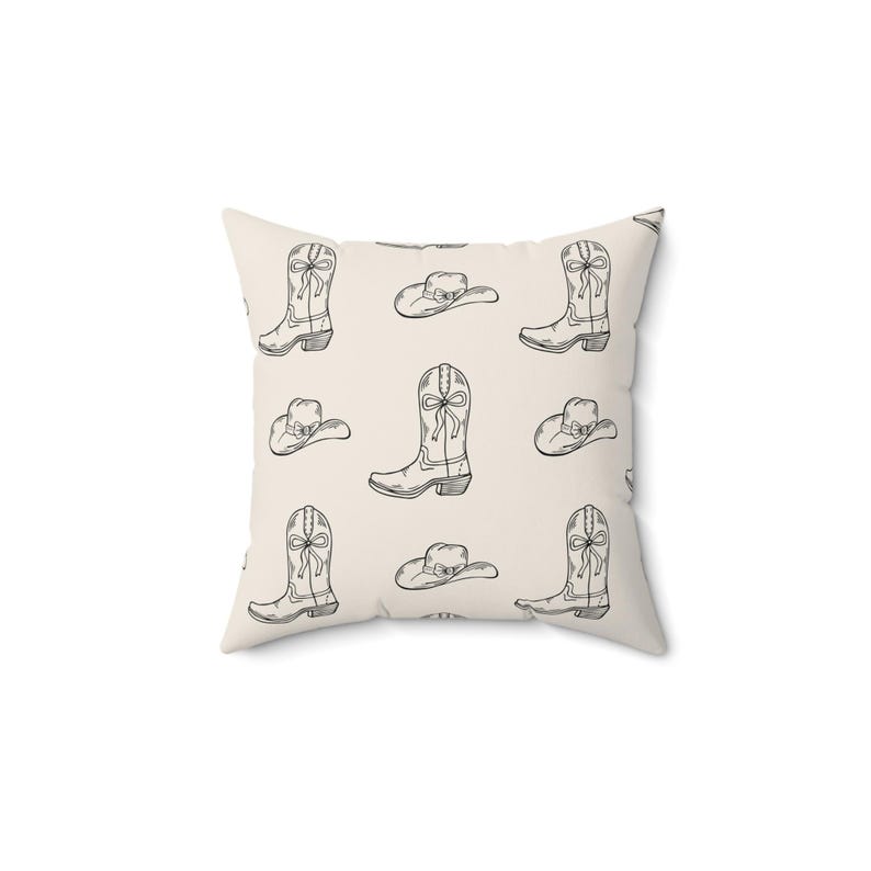 HexCodeCo Cowgirl Boot & Hat Pillow - Thumbnail 2