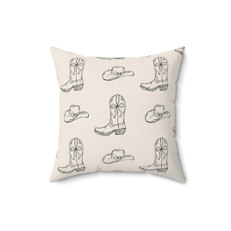 HexCodeCo Cowgirl Boot & Hat Pillow - Thumbnail 4