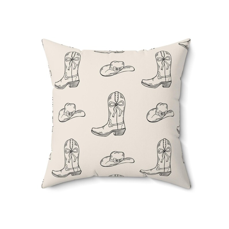 HexCodeCo Cowgirl Boot & Hat Pillow - Thumbnail 3