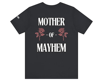 マザー・オブ・メイヘムTシャツ、面白いグラフィックTシャツ、お母さんへのギフト