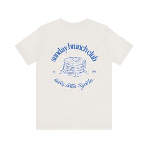 Sunday Brunch Club Graphic Streetwear T-Shirt, Breakfast Brunch Crewneck Jumper, Brunch Lover Gift, Unisex Brunch Pullover, Weekend Brunch