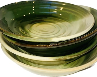 Small Bowl Ceramic Set Bowl Small Emerald Green Round Set