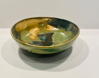 Fabulous Petit Earthy Green & Black Bowl