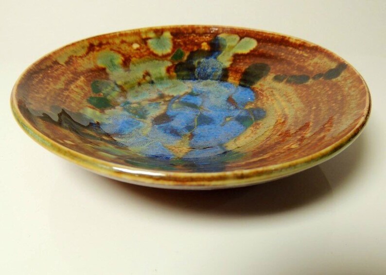 Ring Bowl Tiny Blue Green and Orange
