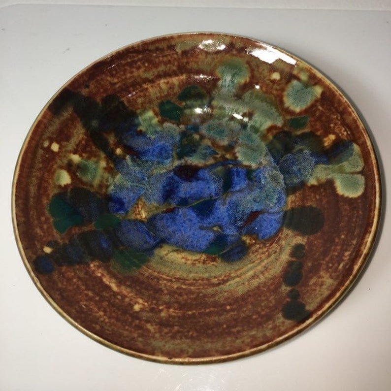 Ring Bowl Tiny Blue Green and Orange