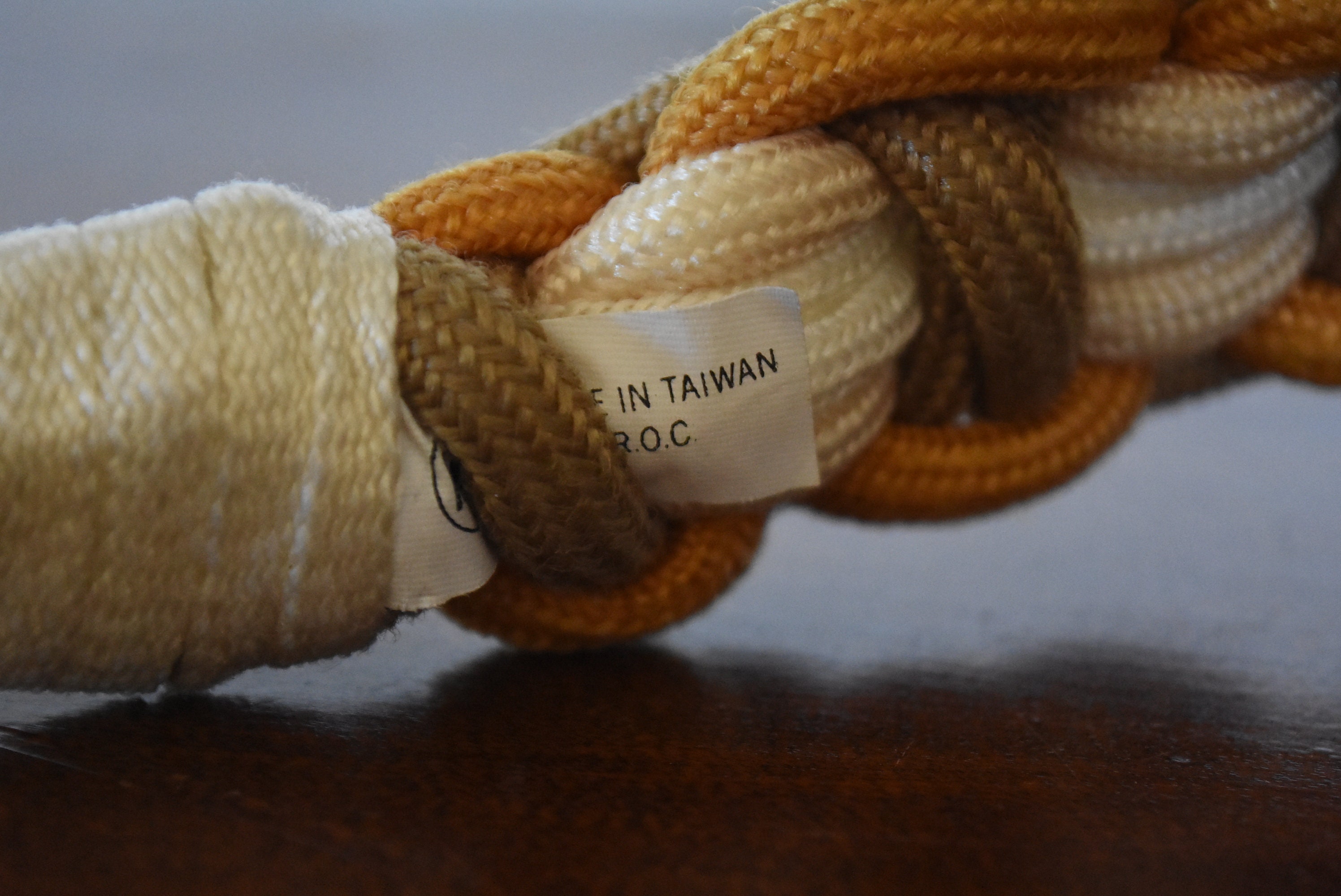 Vintage 1980s Braided Cord Belt with Silver Medallion Sz M Vintage 1980s Braided Cord Belt With Gold Medallion, Size M  main image 3