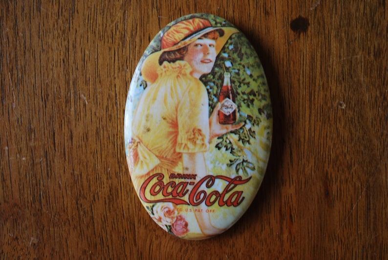 Vintage Coca Cola Hand Mirrors Purse Mirrors 1970's Etsy