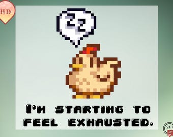 Pixel Chicken DTF Transfer, Funny Gamer Heat Transfer