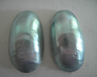 Giant Osmena Pearl Cabochon Pair