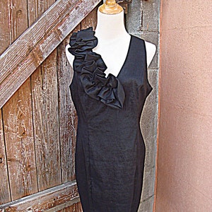 Elegant Classic Little Black Vintage Dress 1990s BY SL Fashions Size 14