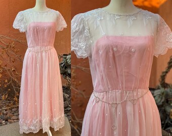 sheer lace and mesh overlay dress