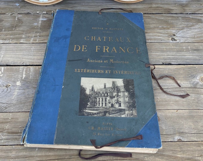 Antique 1920s Chateaux De France Exterieurs Et Interieurs - Etsy