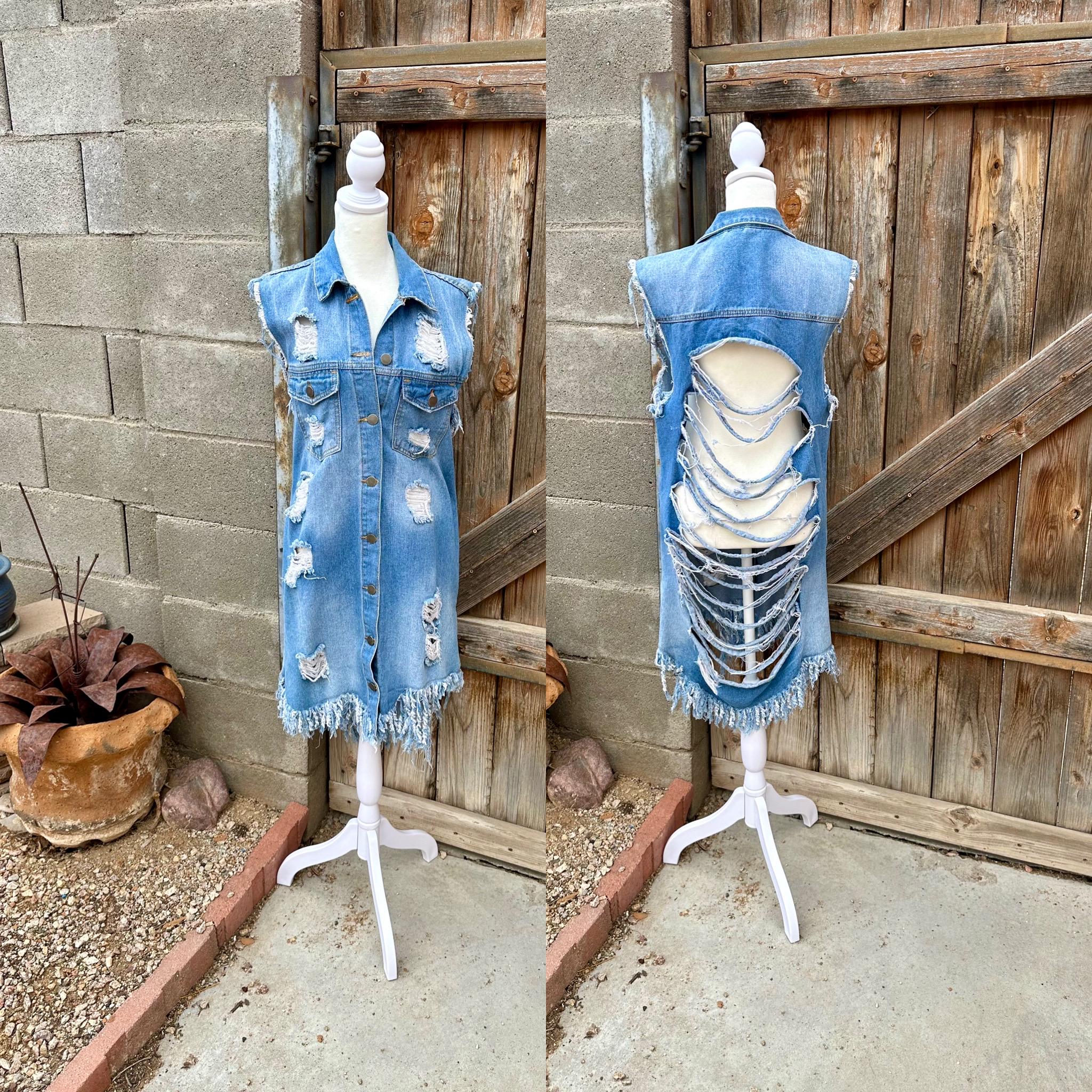 ベスト/ジレ VEST LAYERED DENIM JACKET ameri VINTAGE Jamie & James Vest in raw denim & duck canvas 🐏🇺🇸 Tough on the