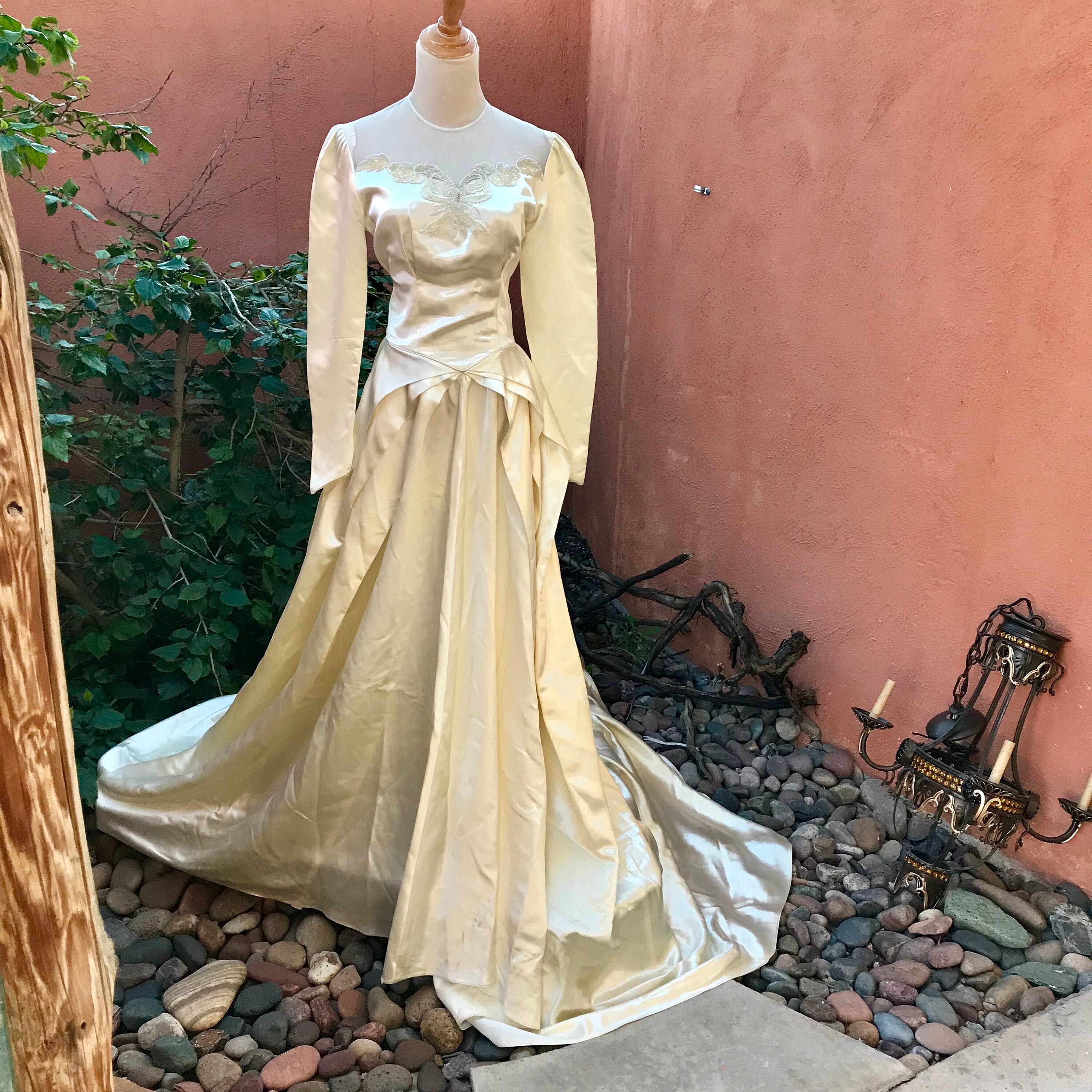 liquid satin wedding dress KENIA / Off-the-Shoulder Gown This gown works well for someone who wants a classic silhouette with understated lines and graceful movement Satin Wedding Dress with High
