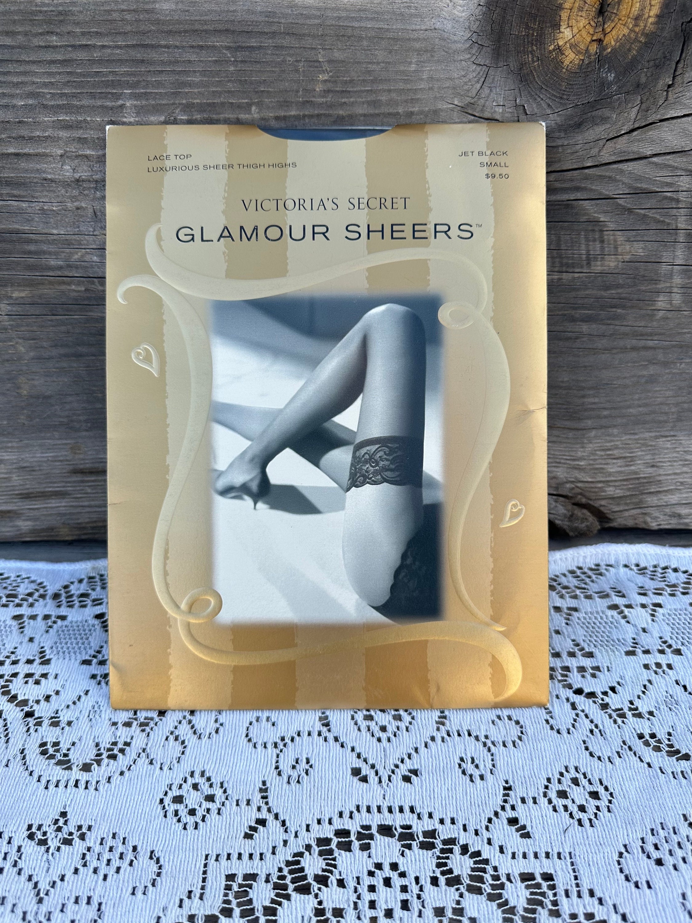 Victoria's secret lace top thigh cheap highs