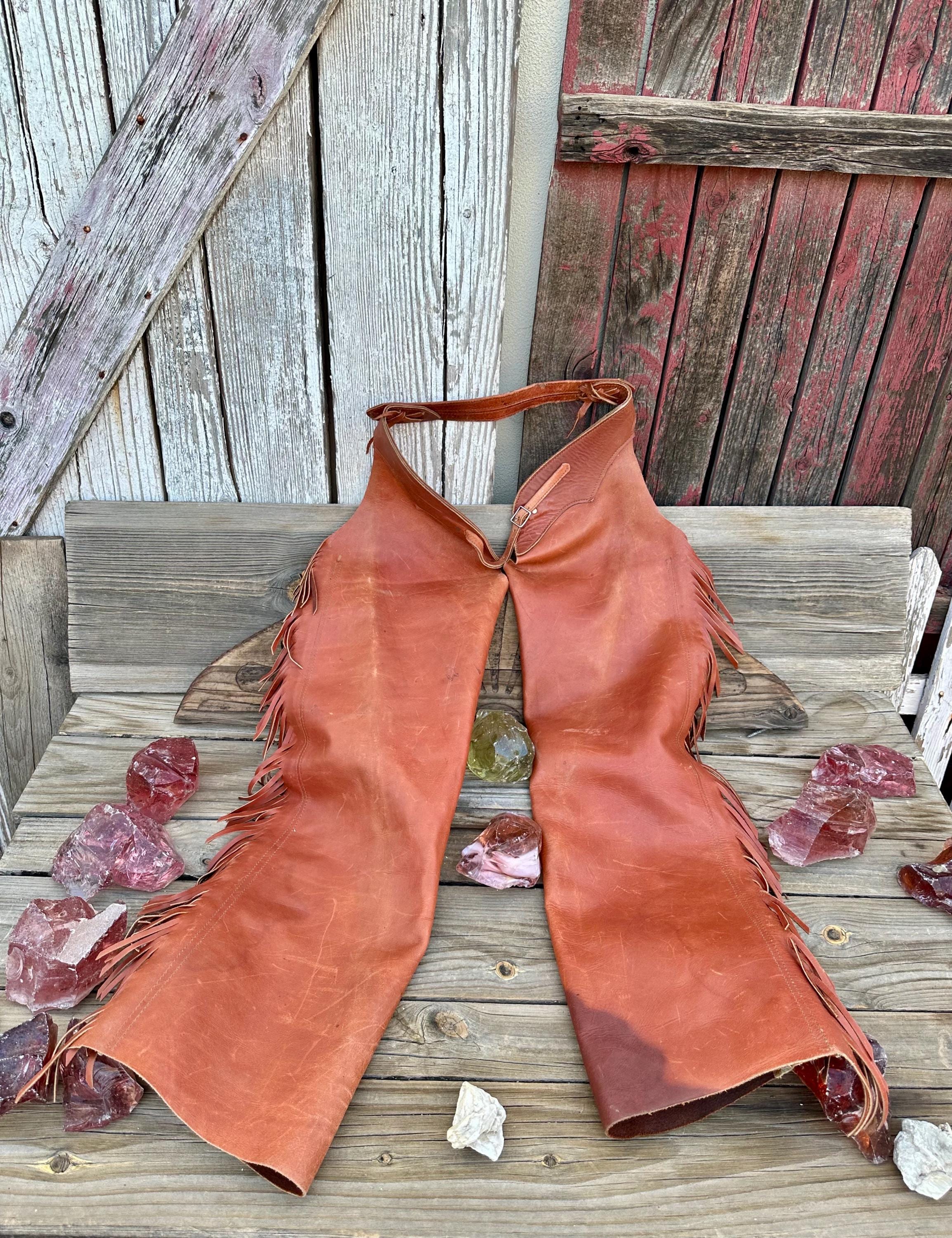 古着 ビンテージ 60s 70s 美品 レザー チャップ キョンシー 1960s Leather Chaps - Etsy