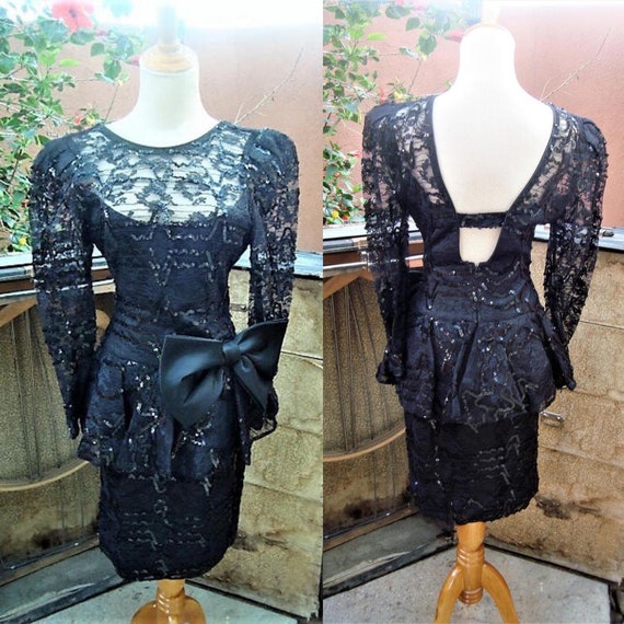 strapless open back dress Millà Women's Lace Over The Mesh Peplum Corset with - Black main image 1