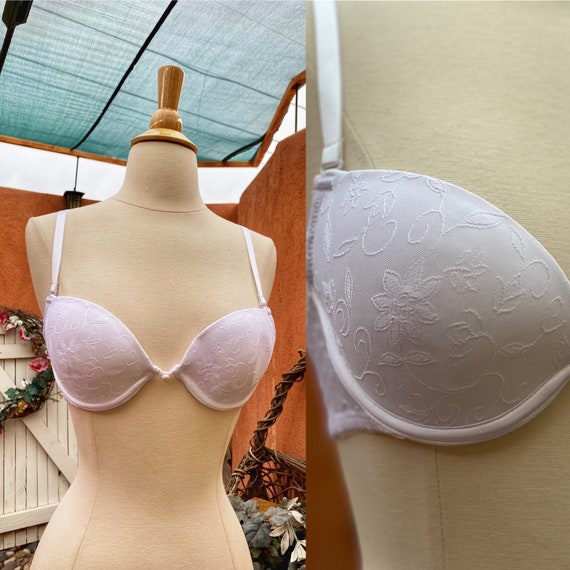 Buy 90s New Old Stock White on White Frost Design Inflatable Cup Wonderbra  Size 34A Online in India 