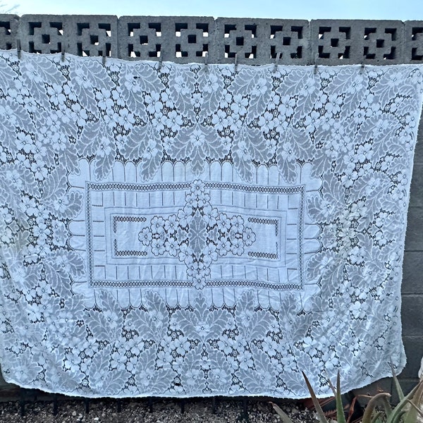 Lace tablecloth etsy