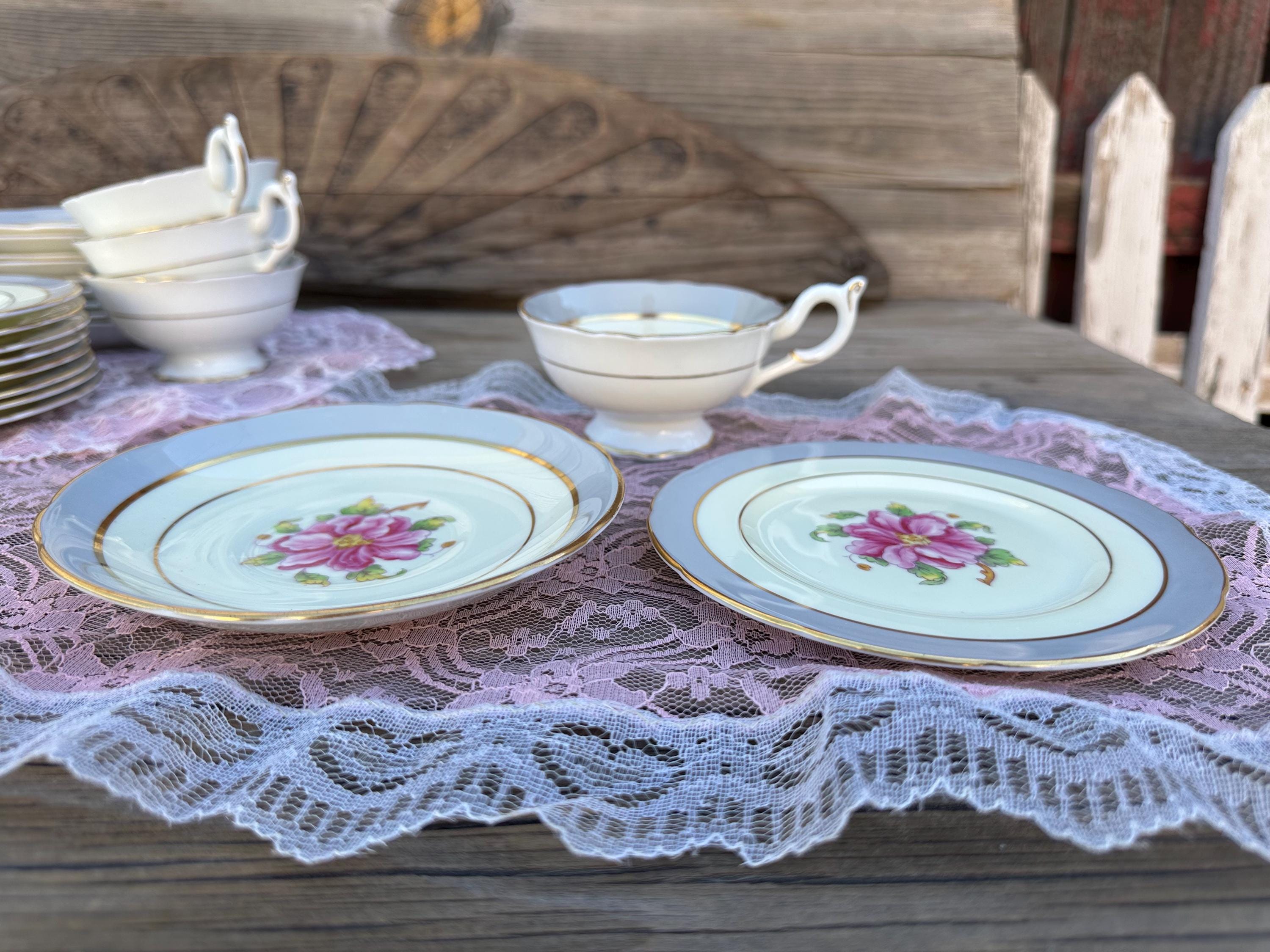 3 Piece Set Vintage Coalport China Tomorrow Pattern Teacup Saucer