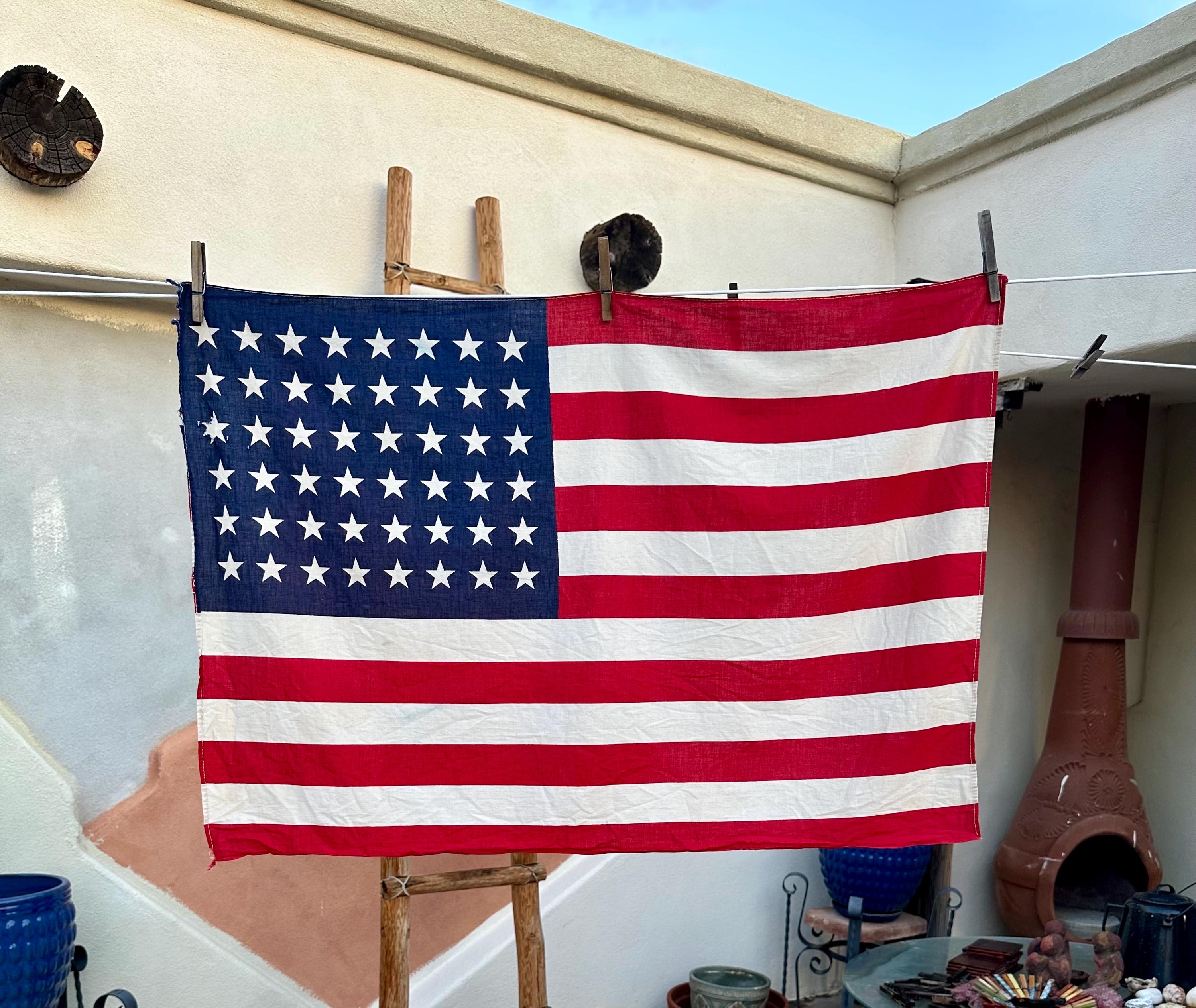 C1940s WWII Era 48 Star American Flag 32
