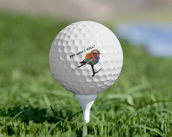 A Set of 6 Golf Balls for the avid Birder/Golfer