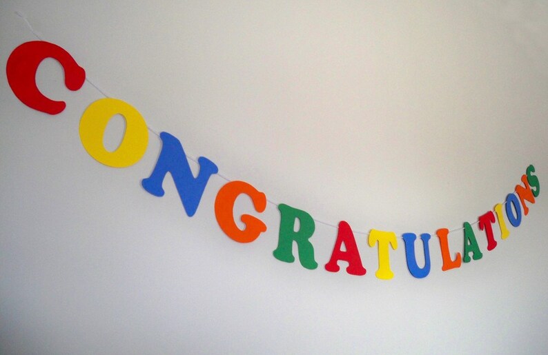 Congratulations Printable Banner Etsy