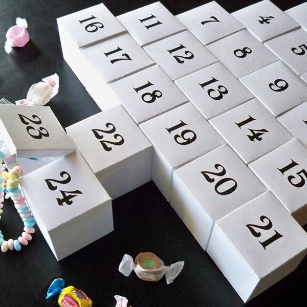 Diy Advent Calendar Etsy