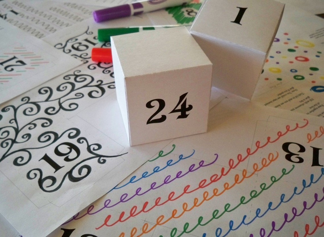 DIY Advent Calendar Etsy