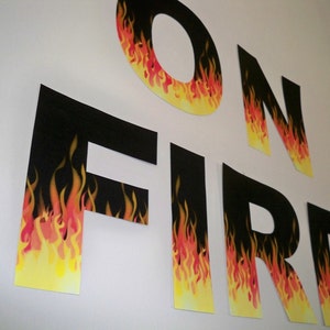 Custom Fire Letter Banner image 4