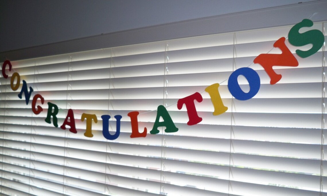 Congratulations Printable Banner - Etsy