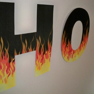 Custom Fire Letter Banner image 3