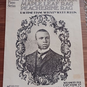 The Entertainer Ragtime Piano Solos by Scott Joplin Vintage Sheet Music
