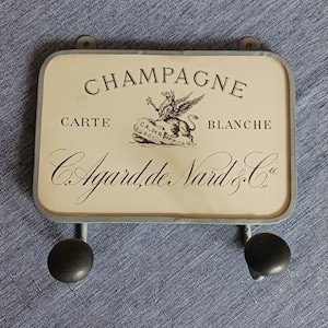Champagne Carte Blanche Hanger with 2 Hooks