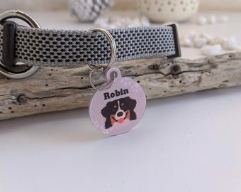 Custom Dog Tag - Dog Breed Illustatrions - Gift for Dog - Pet Protection