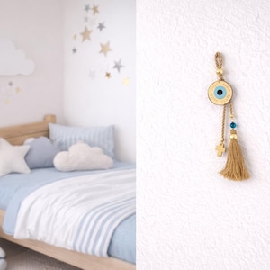 Evil Eye Wishes Wall Hanging - housewarming op maat - nieuwjaarscadeau, huisbescherming afbeelding 12