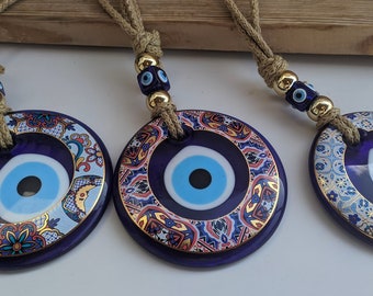 Large Evil Eye Wall Hanging - Home Protection and Decor - Good Luck Charm