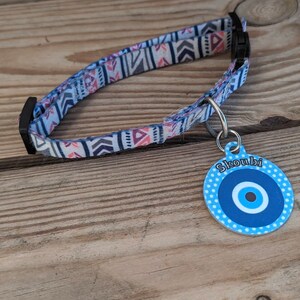 Medaillon Chien Oeil Bleu Personalisable Cadeau pour Chien image 4