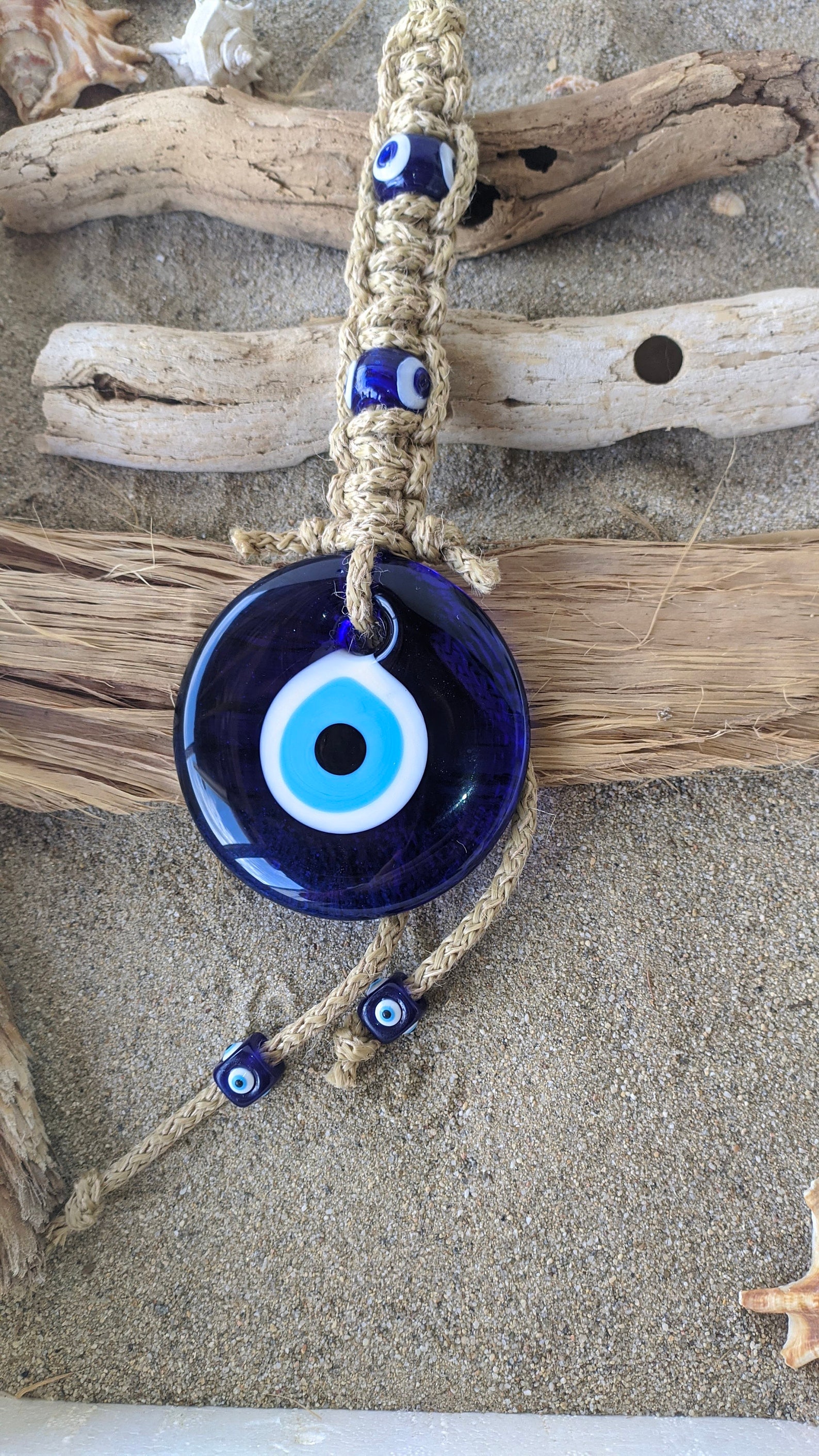 Large evil eye wall hanging for home protection new years Etsy