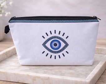 Kosmetyczka Evil Eye: wodoodporna poliestrowa kosmetyczka