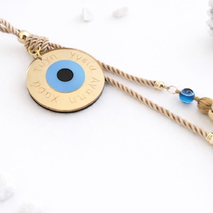 Evil Eye Wishes Wall Hanging - housewarming op maat - nieuwjaarscadeau, huisbescherming afbeelding 6