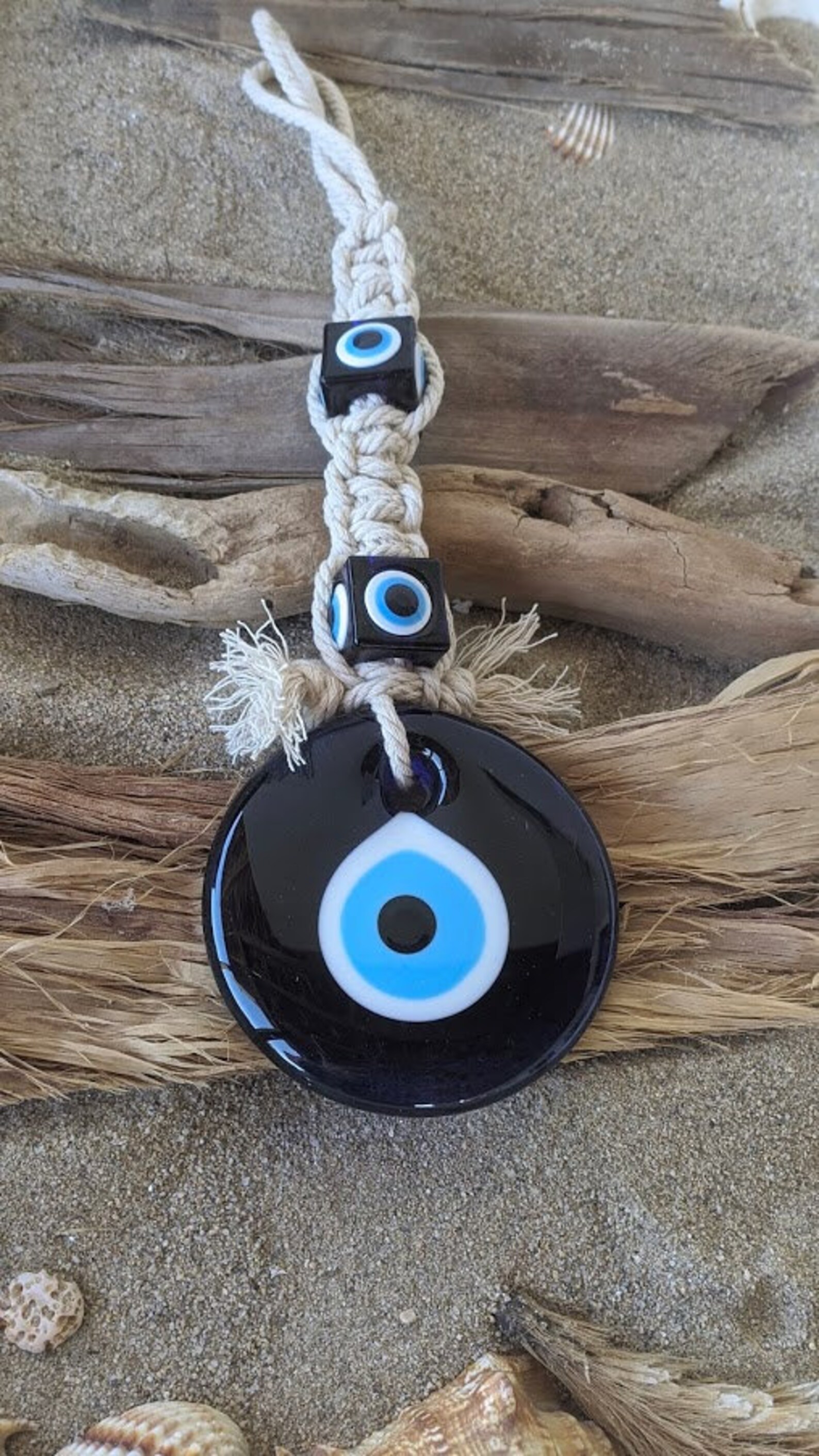 Large Evil Eye Wall Hanging Home Protection Greek Gift Etsy