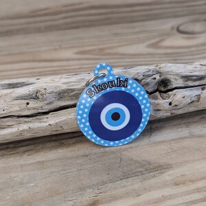 Medaillon Chien Oeil Bleu Personalisable Cadeau pour Chien image 10