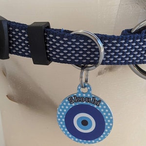 Medaillon Chien Oeil Bleu Personalisable Cadeau pour Chien image 9