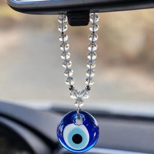 Authentieke glazen autohanger met het boze oog – handgemaakt in Griekenland