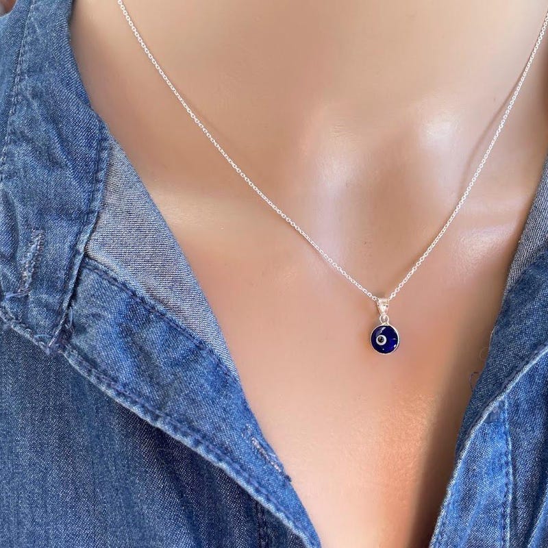 Sodalite Evil Eye Necklace main image 0