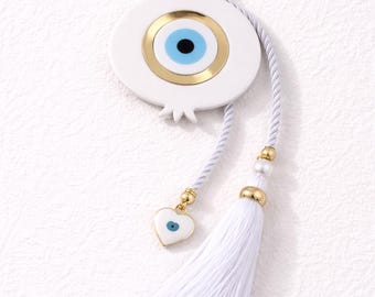 Evil Eye Pomegranate Wall Hanging – House Protection, Greek Decor