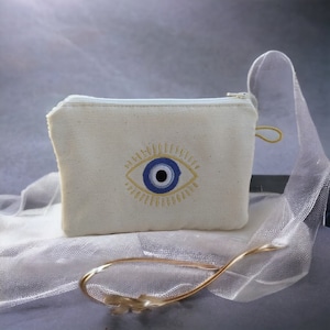 Monedero de mal de ojo bordado – Bolsa de mal de ojo – Regalo griego