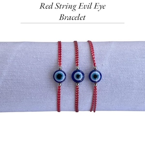 Red String Evil Eye Bracelet - Protection Bracelet - Gift for Him or for Her